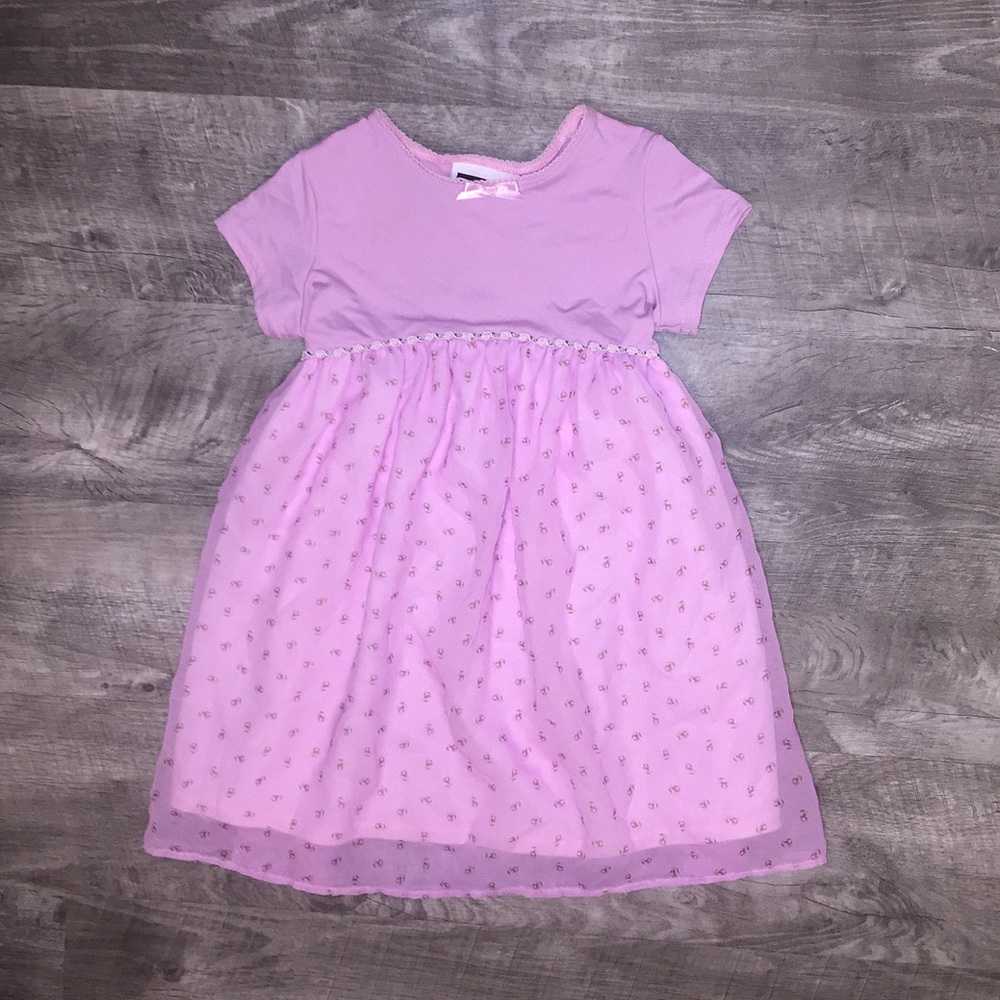 Kids Pink Floral Dress